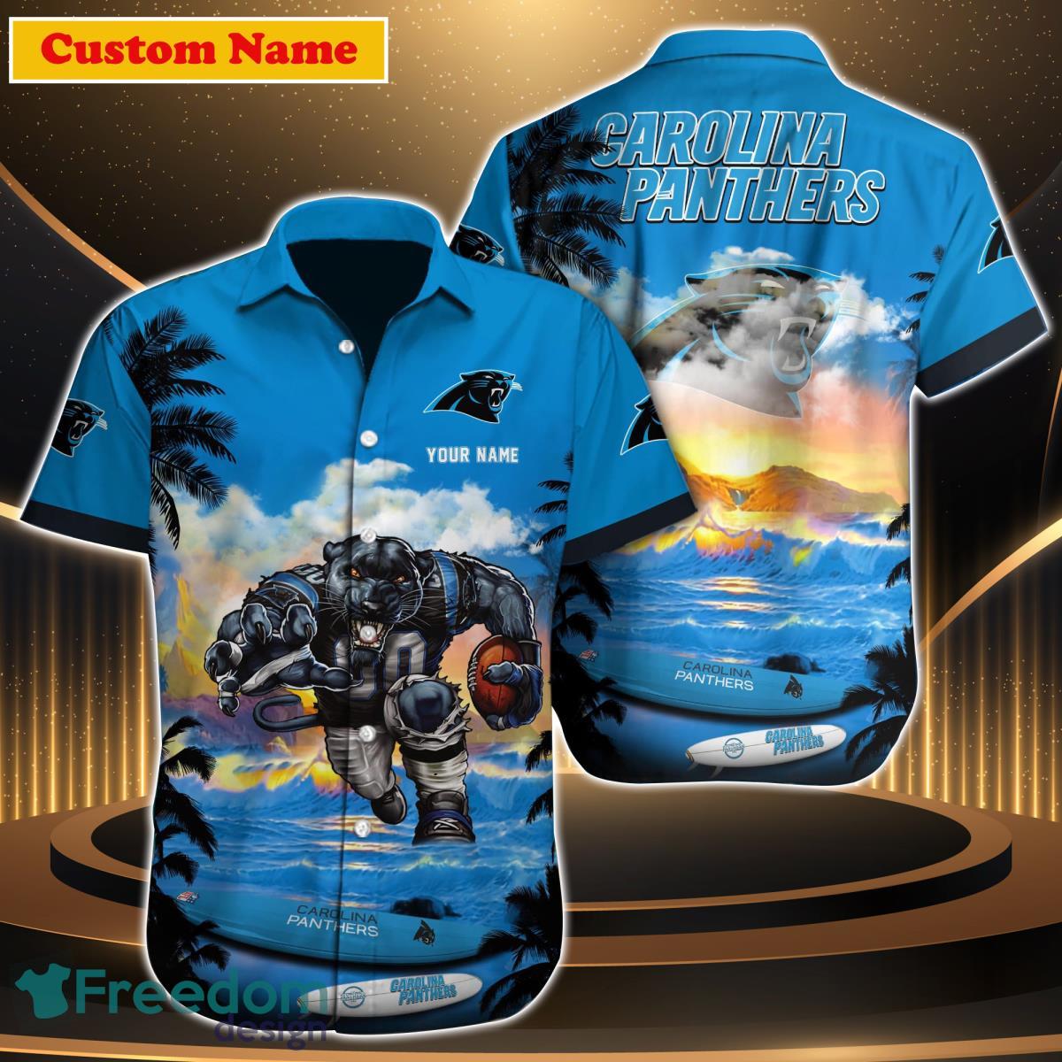 Carolina Panthers NFL Custom Name Hawaiian Shirt For Men Women Best Gift  For Fans - Freedomdesign