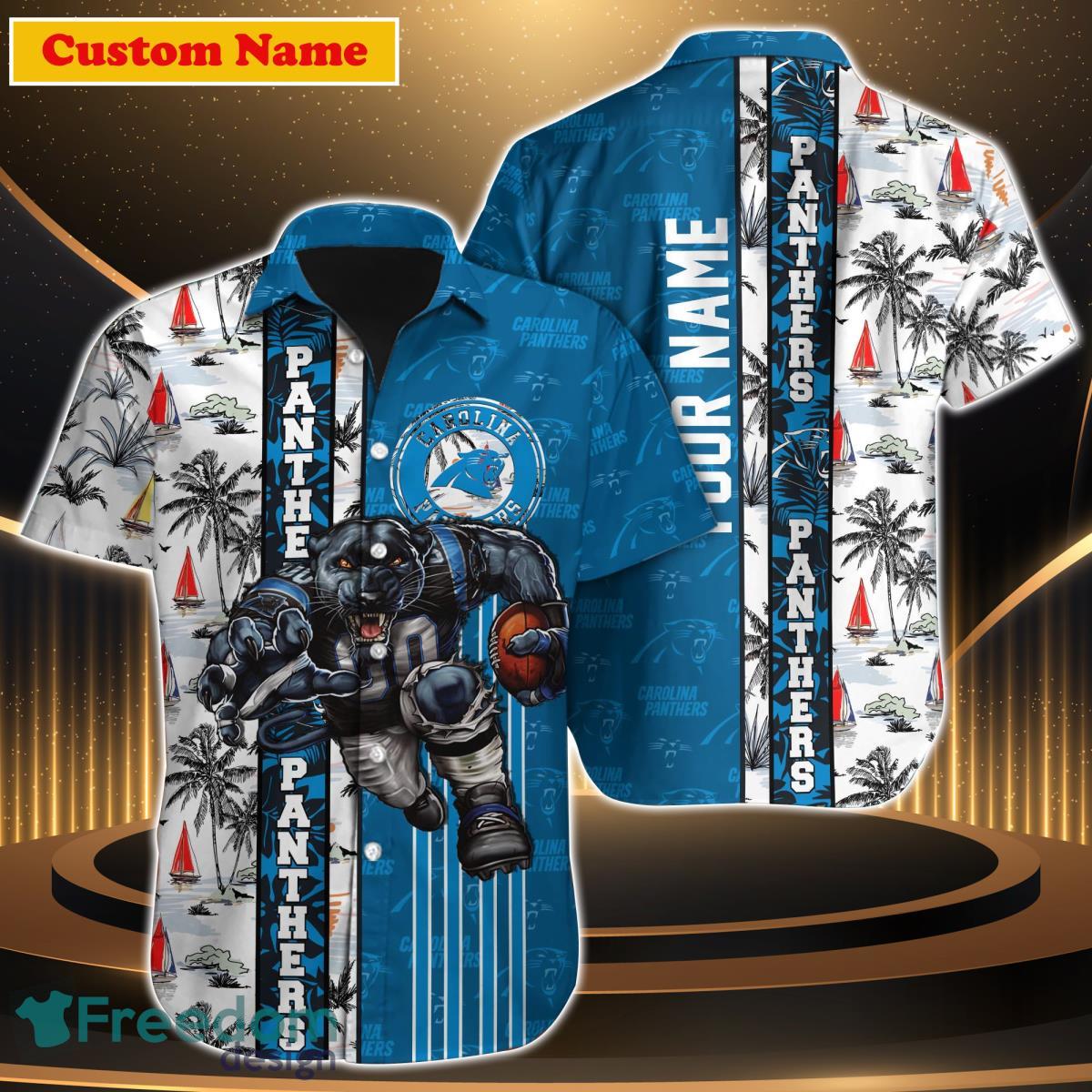 Carolina Panthers NFL Football Custom Name Hawaiian Shirt For Men And Women  Style Gift For Fan - YesItCustom