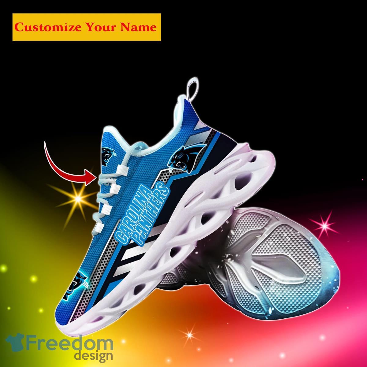 Carolina Panthers NFL Custom Name Max Soul Shoes Bet Gift For Men Women Fans Product Photo 2