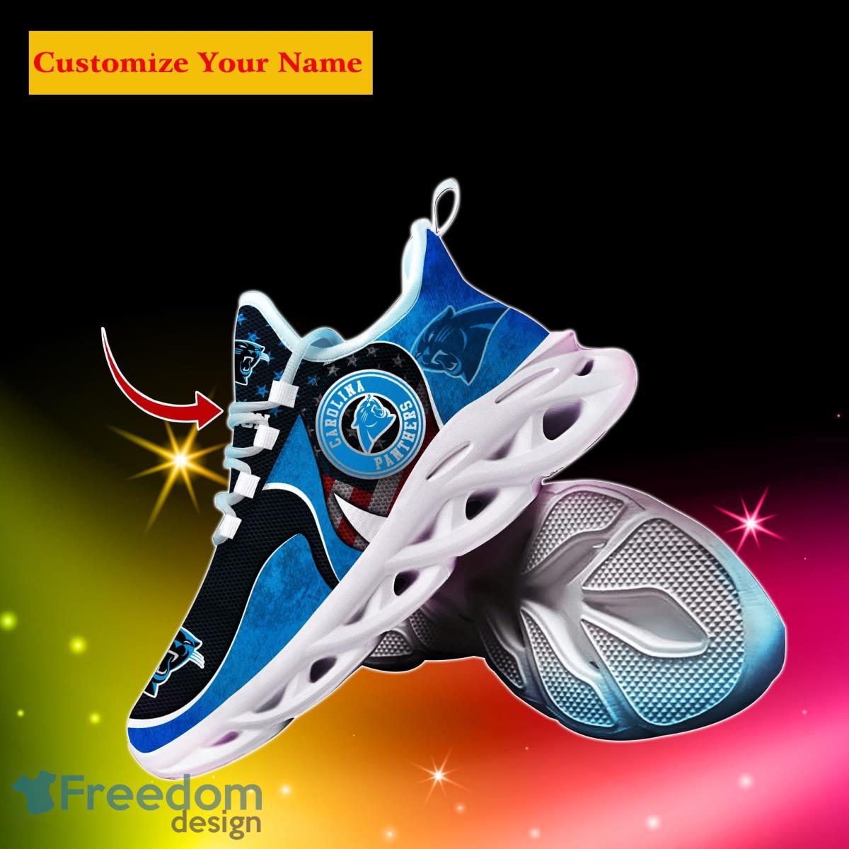 Carolina Panthers NFL Custom Name Max Soul Shoes Special Gift For Men Women Fans Product Photo 2