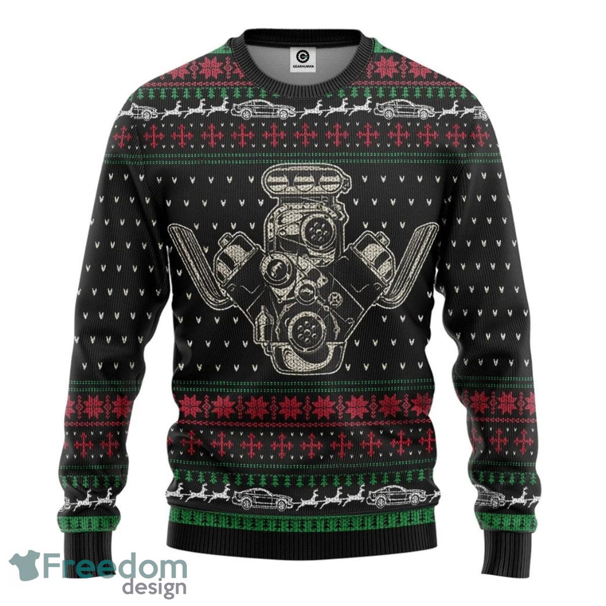 Casespring Drag Racing 3D Sweater Ugly Christmas Sweater For Men Women Product Photo 1