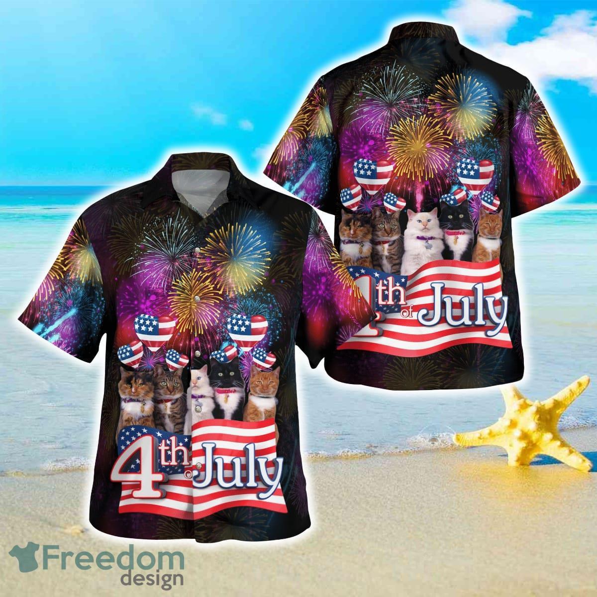 Cats 4th Of July Hawaiian Shirt Best Style For Men Women Product Photo 1