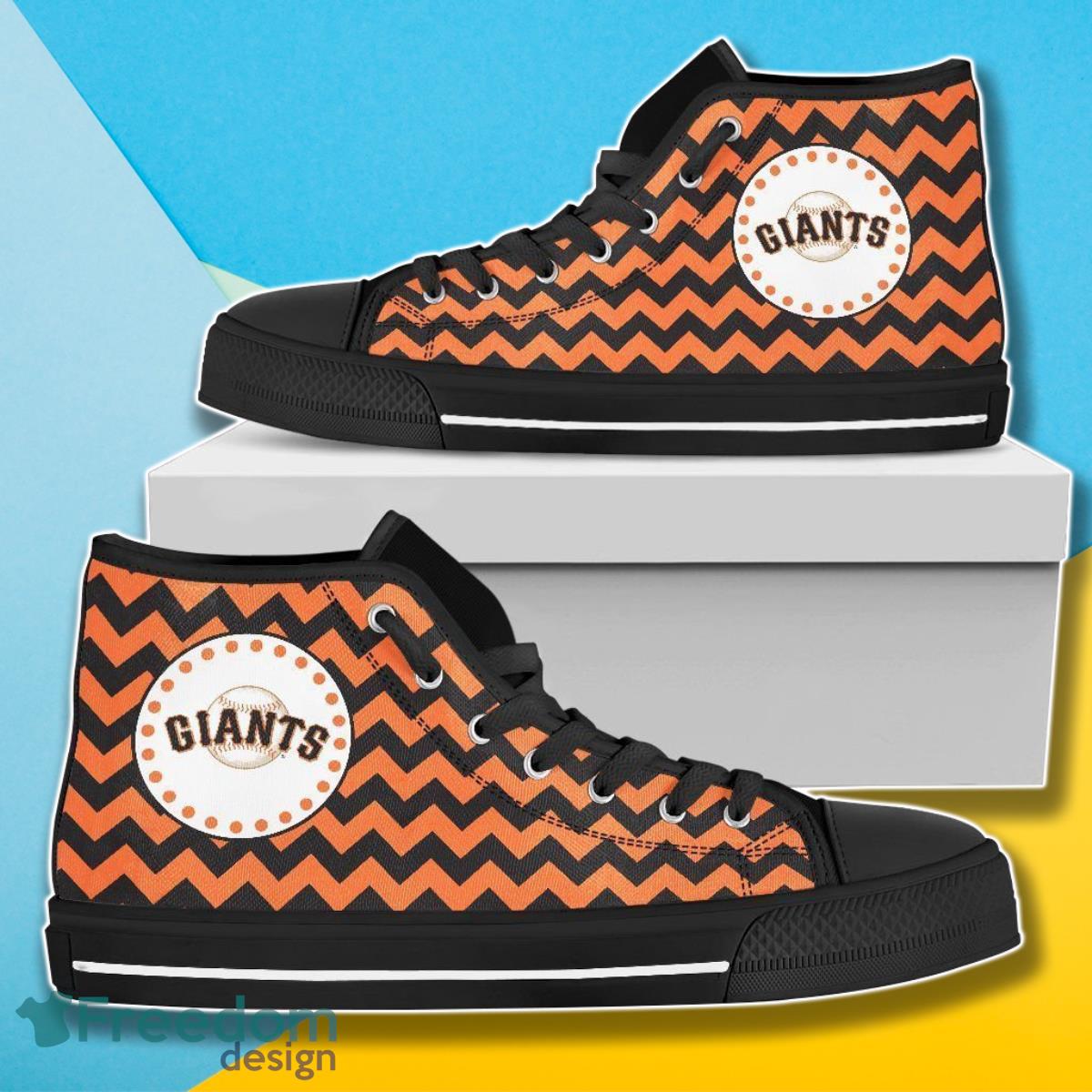 Chevron Broncos San Francisco Giants MLB High Top Shoes For Men Women Fans Product Photo 1