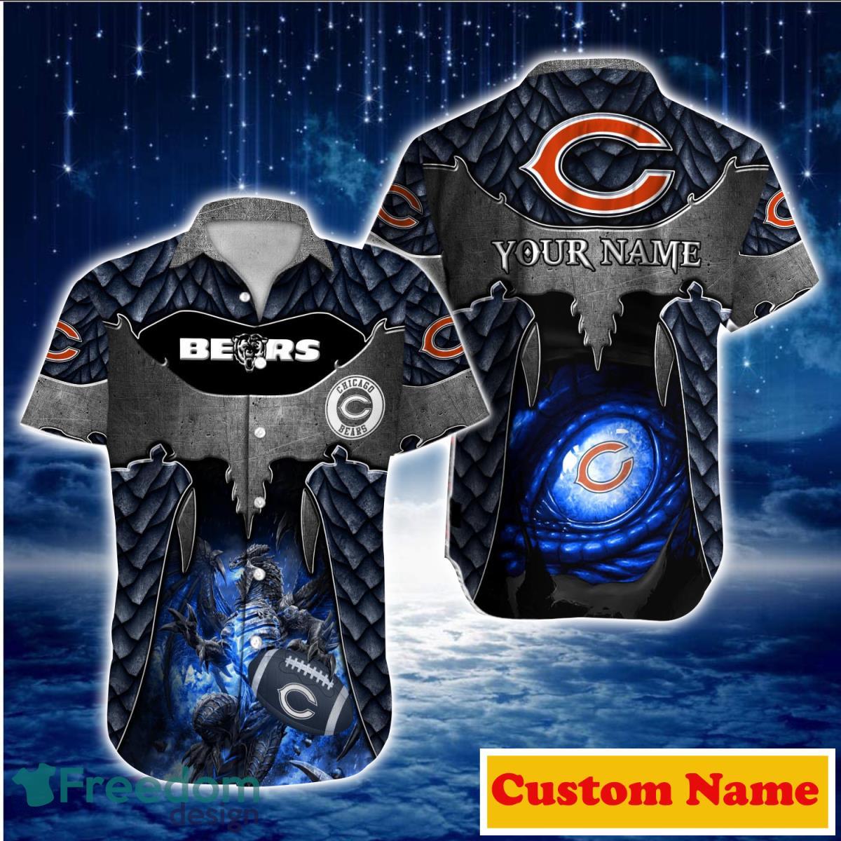 Chicago Bears NFL Custom Name Hawaiian Shirt For Men Women Best