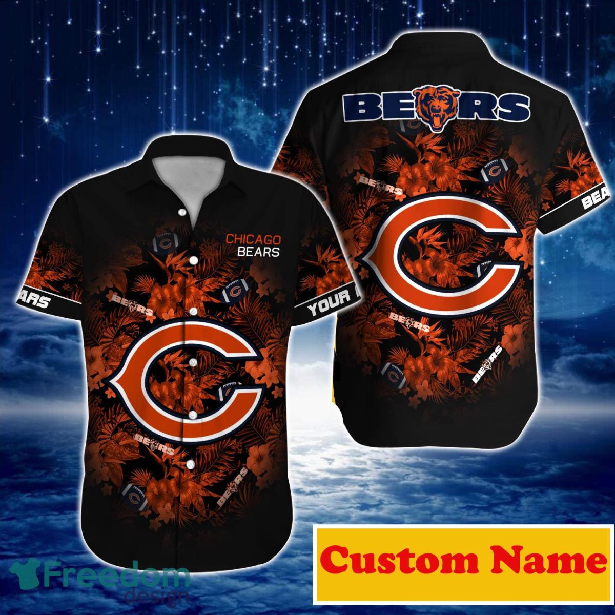 Chicago Bears Custom Name NFL Hawaiian Shirt And Shorts Gift For