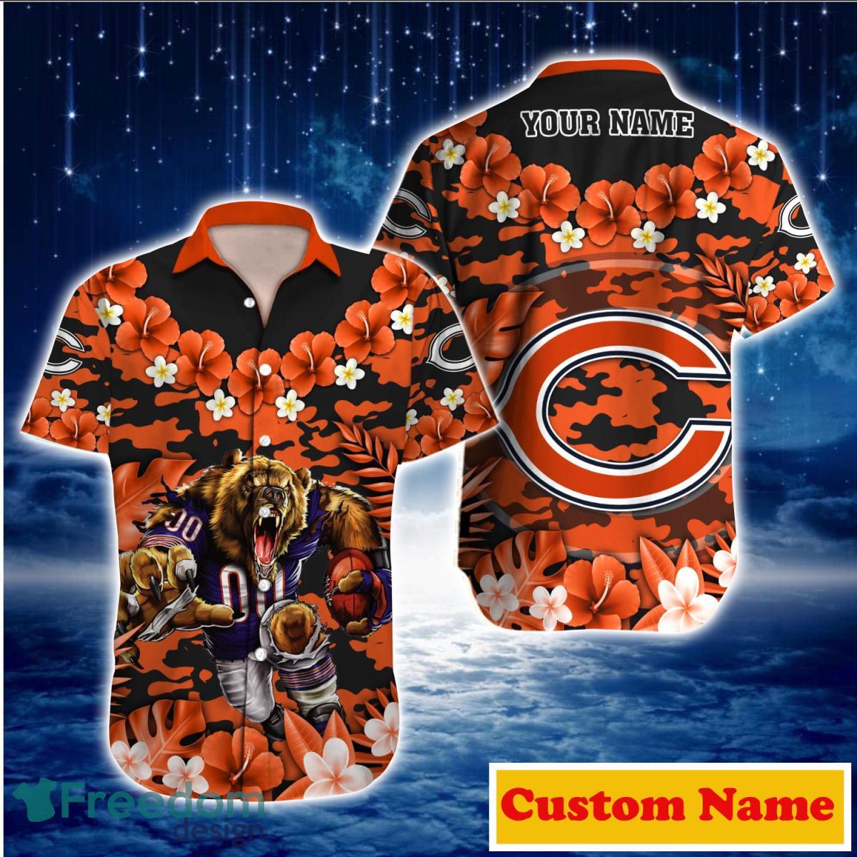 Chicago Bears NFL Custom Name Hawaiian Shirt For Men Women Style Gift For  Real Fans - Freedomdesign