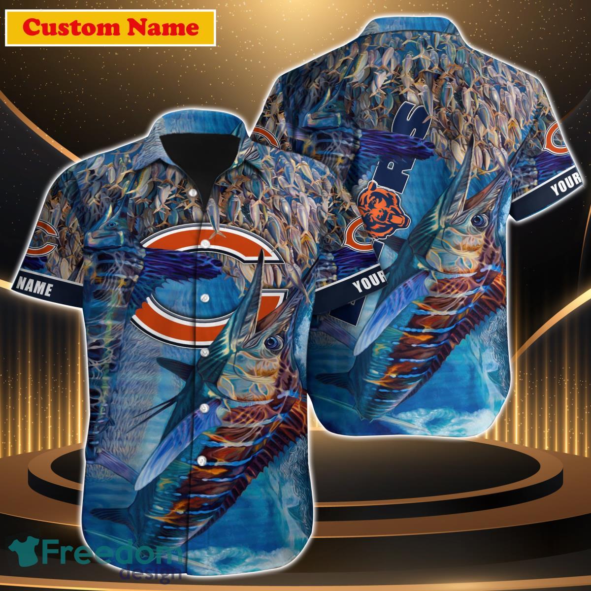 Chicago Bears NFL Custom Name Hawaiian Shirt For Men Women Great Gift For  Real Fans - Freedomdesign