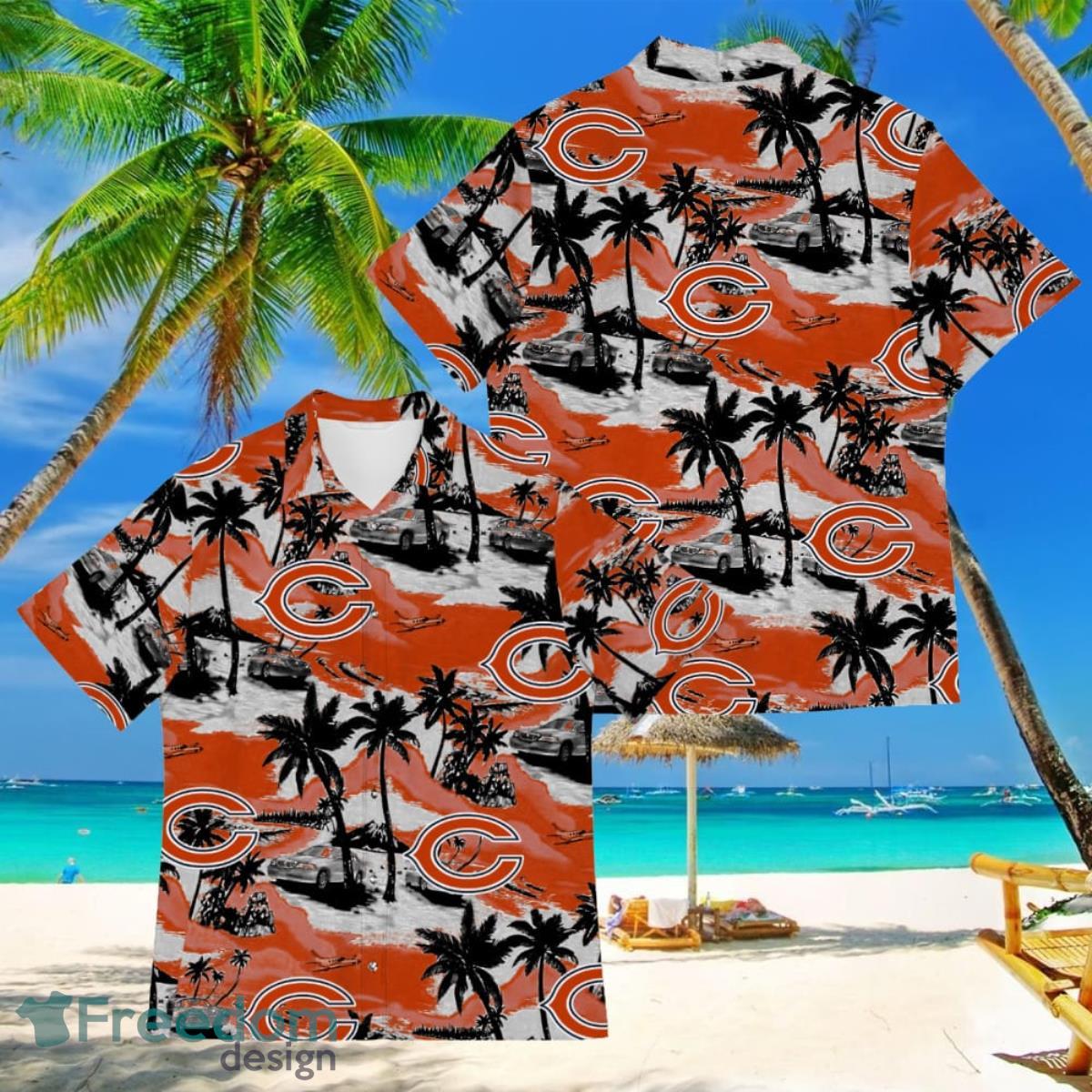 Chicago Bears Sports American Tropical Patterns Hawaiian Shirt Product Photo 1