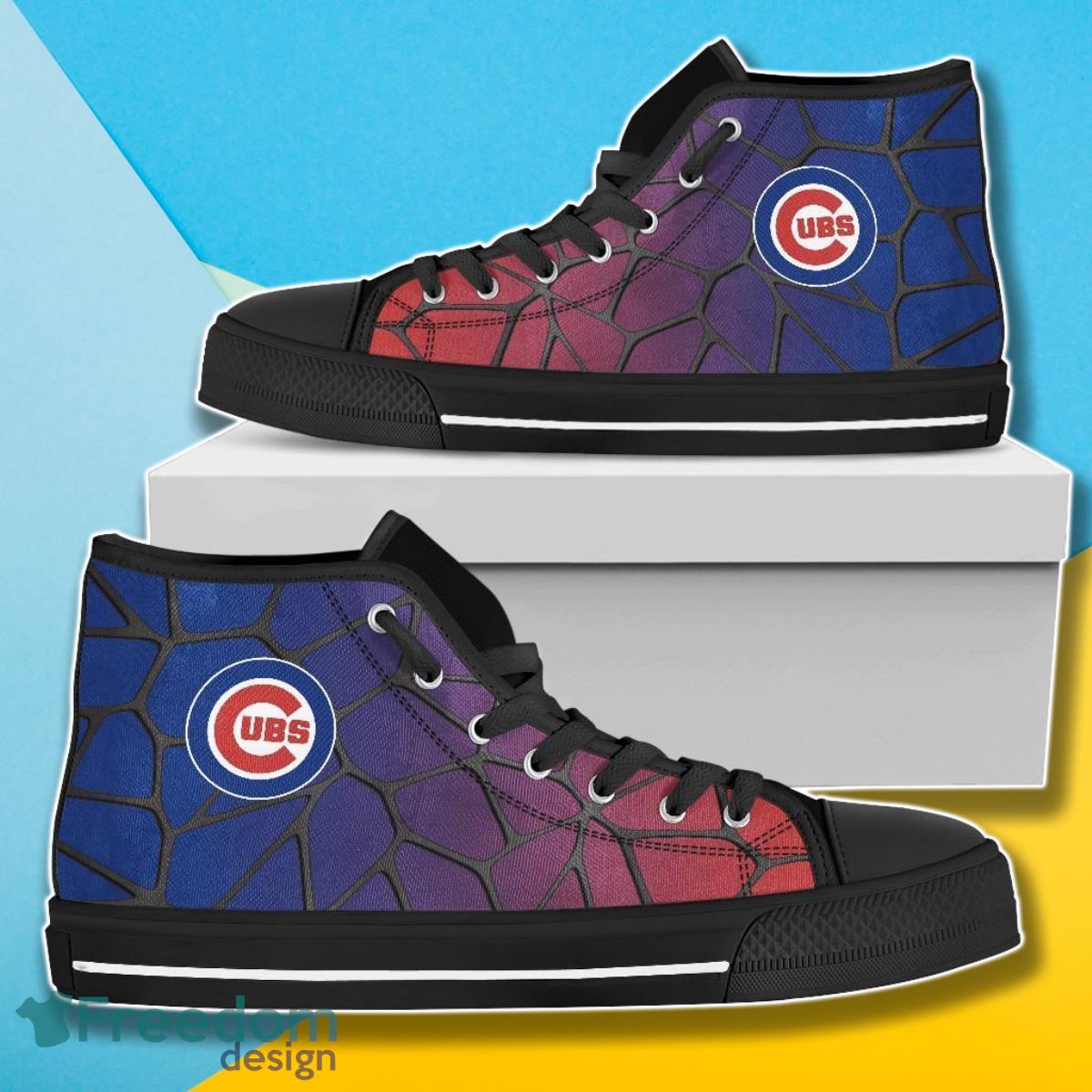 Chicago Cubs MLB Baseball Canvas High Top Shoes Best Gift For Men Women Fans Product Photo 1