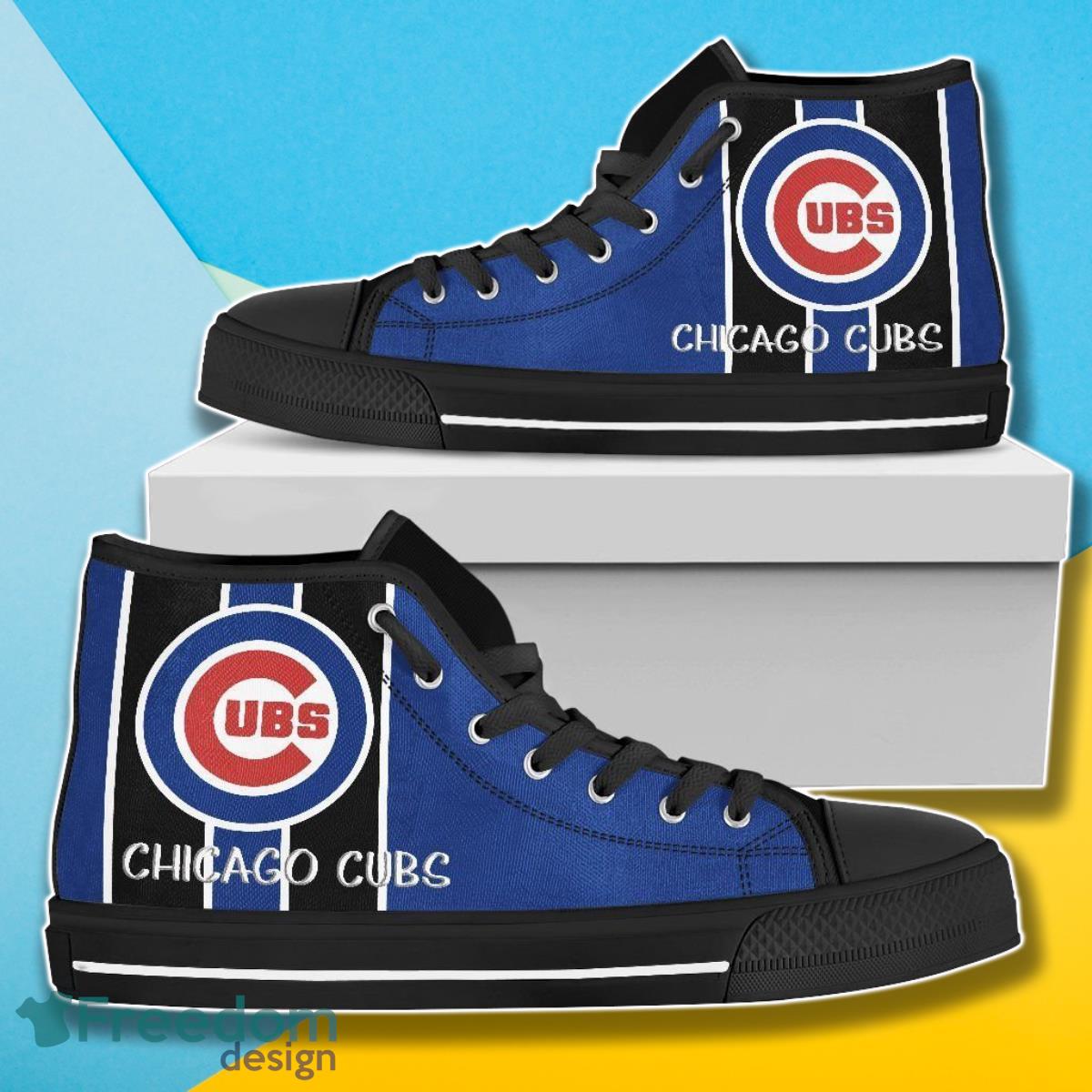 Chicago Cubs MLB Baseball Canvas High Top Shoes For Men Women Fans Product Photo 1