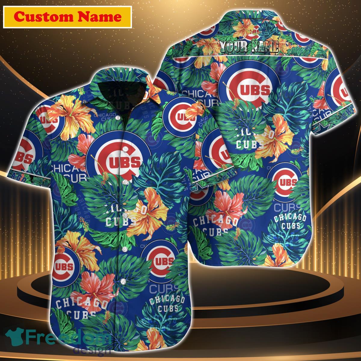 Chicago Cubs MLB Custom Name Hawaiian Shirt For Men Women Gift For