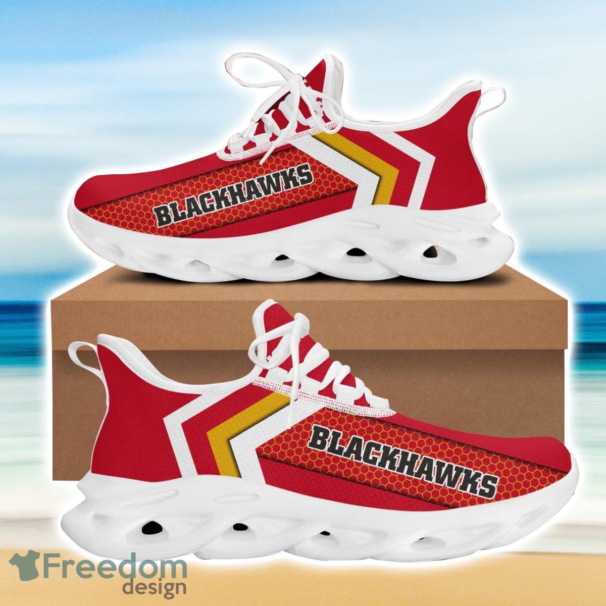 Chicago Hockey Blackhawks Max Soul Sneakers Running Sport Shoes For Men Women Custom Name Product Photo 2