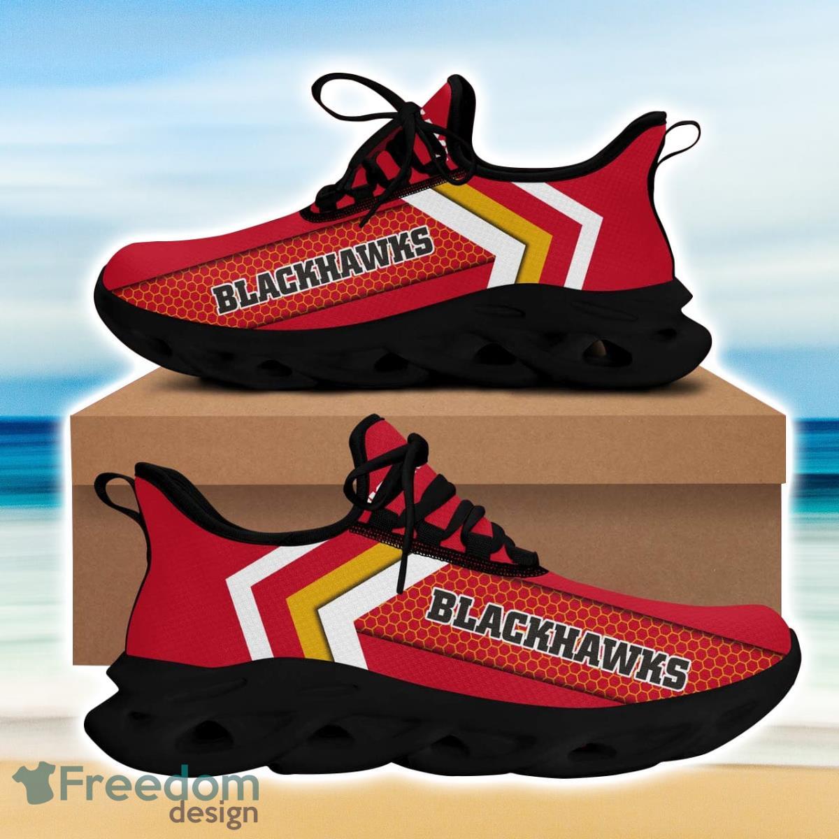 Chicago Hockey Blackhawks Max Soul Sneakers Running Sport Shoes For Men Women Custom Name Product Photo 1