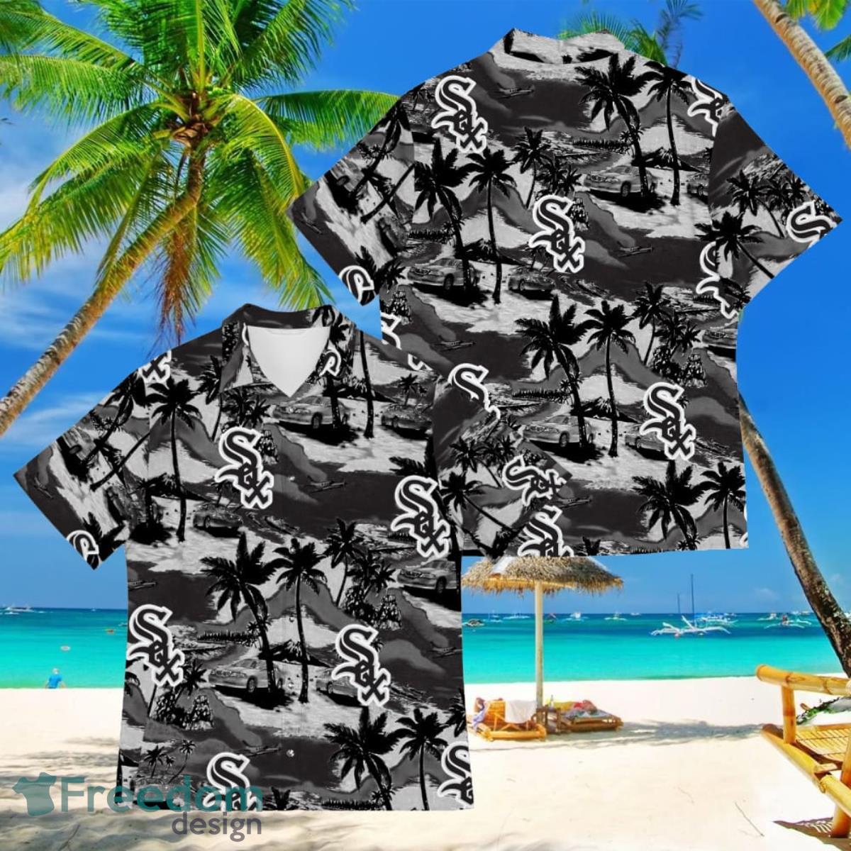 Chicago White Sox Sports American Tropical Patterns Hawaiian Shirt Product Photo 1