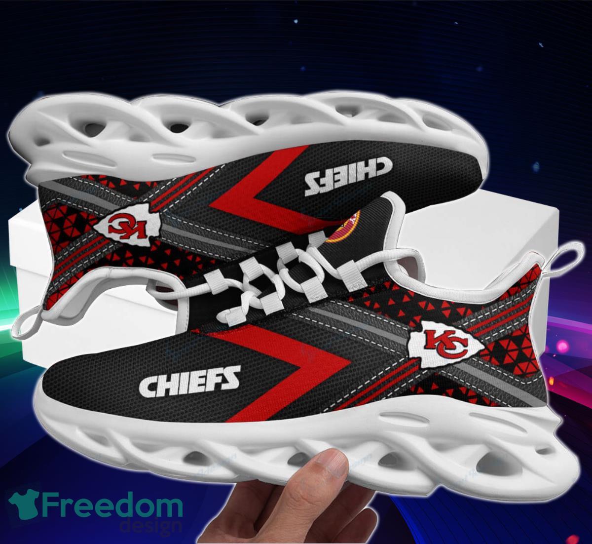 Chiefs Football Team Max Soul Shoes Running Sneakers Impressive Gift For Real Fans Product Photo 1