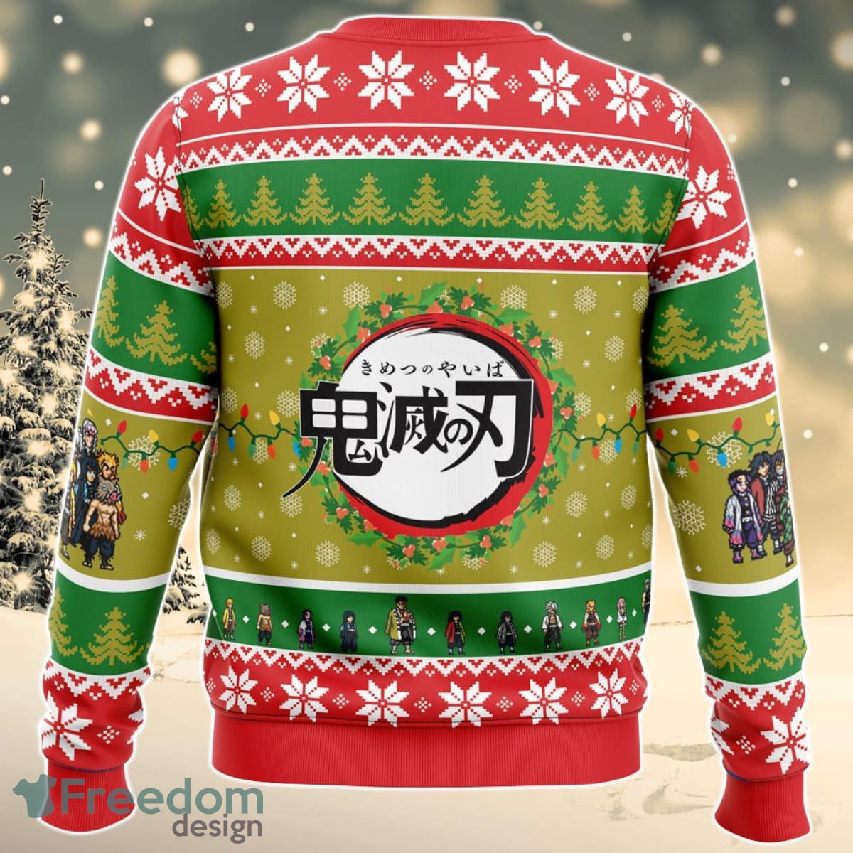 Christmas Demon Slayer Squad Demon Slayer Ugly Christmas Sweater For Men And Women Product Photo 2