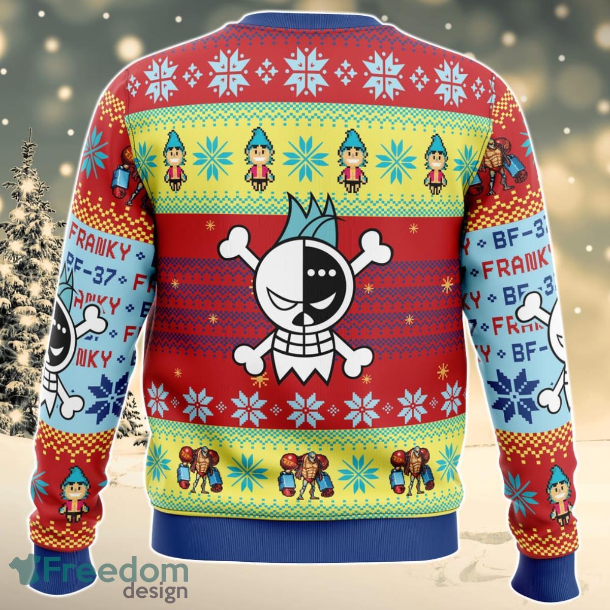 Christmas Franky One Piece Ugly Christmas Sweater For Men And Women Product Photo 2