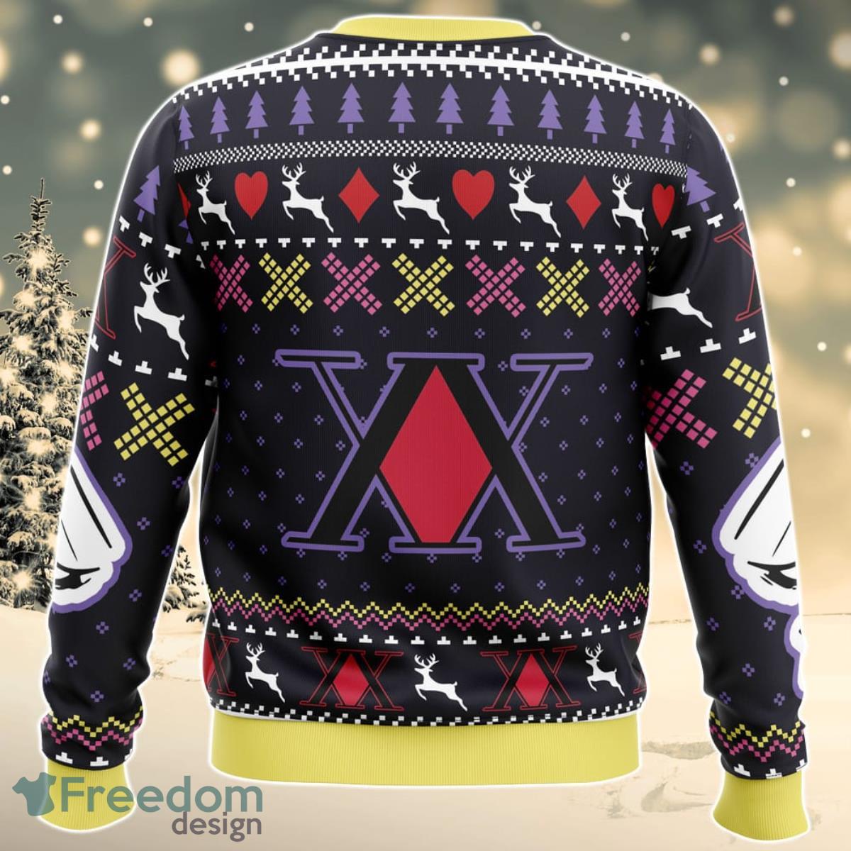 Christmas Hisoka Hunter X Hunter Ugly Christmas Sweater For Men And Women Product Photo 2