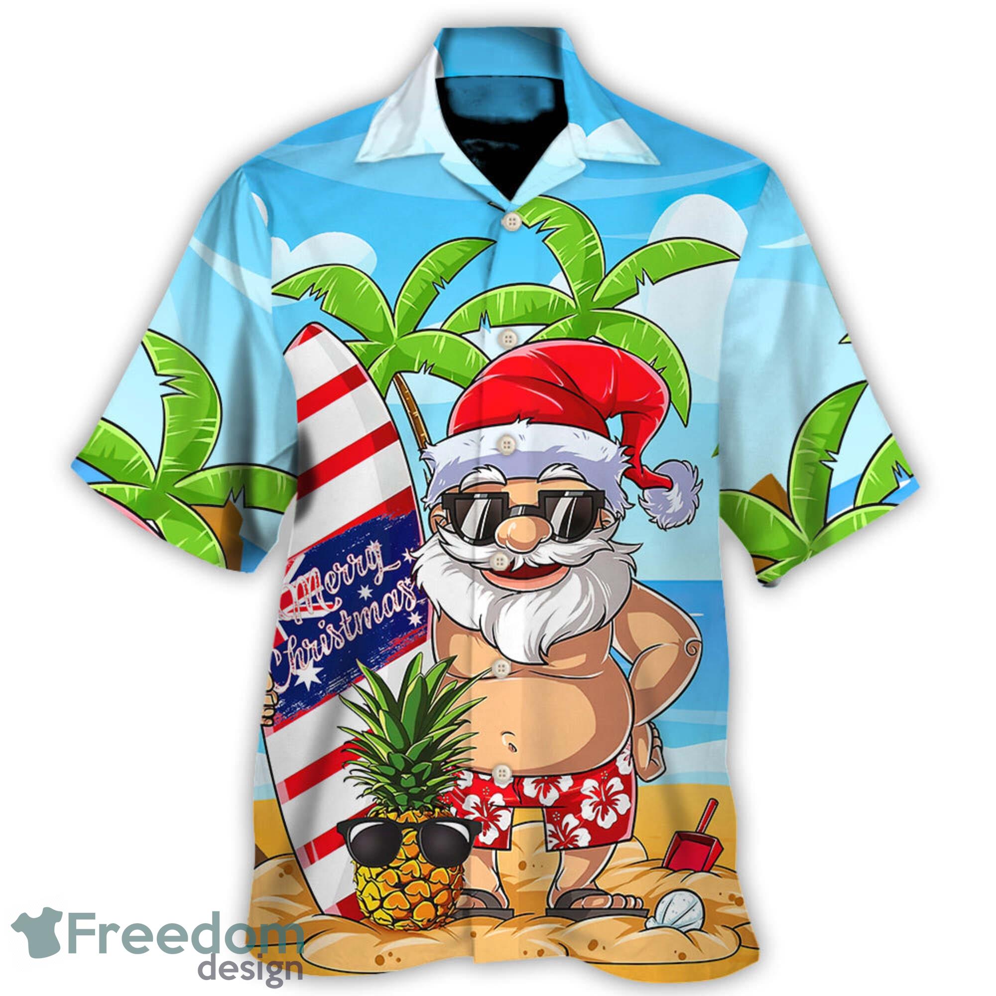 Christmas In July Santa Claus Tropical Hawaiian Shirt Tropical Summer For  Men And Women - Freedomdesign