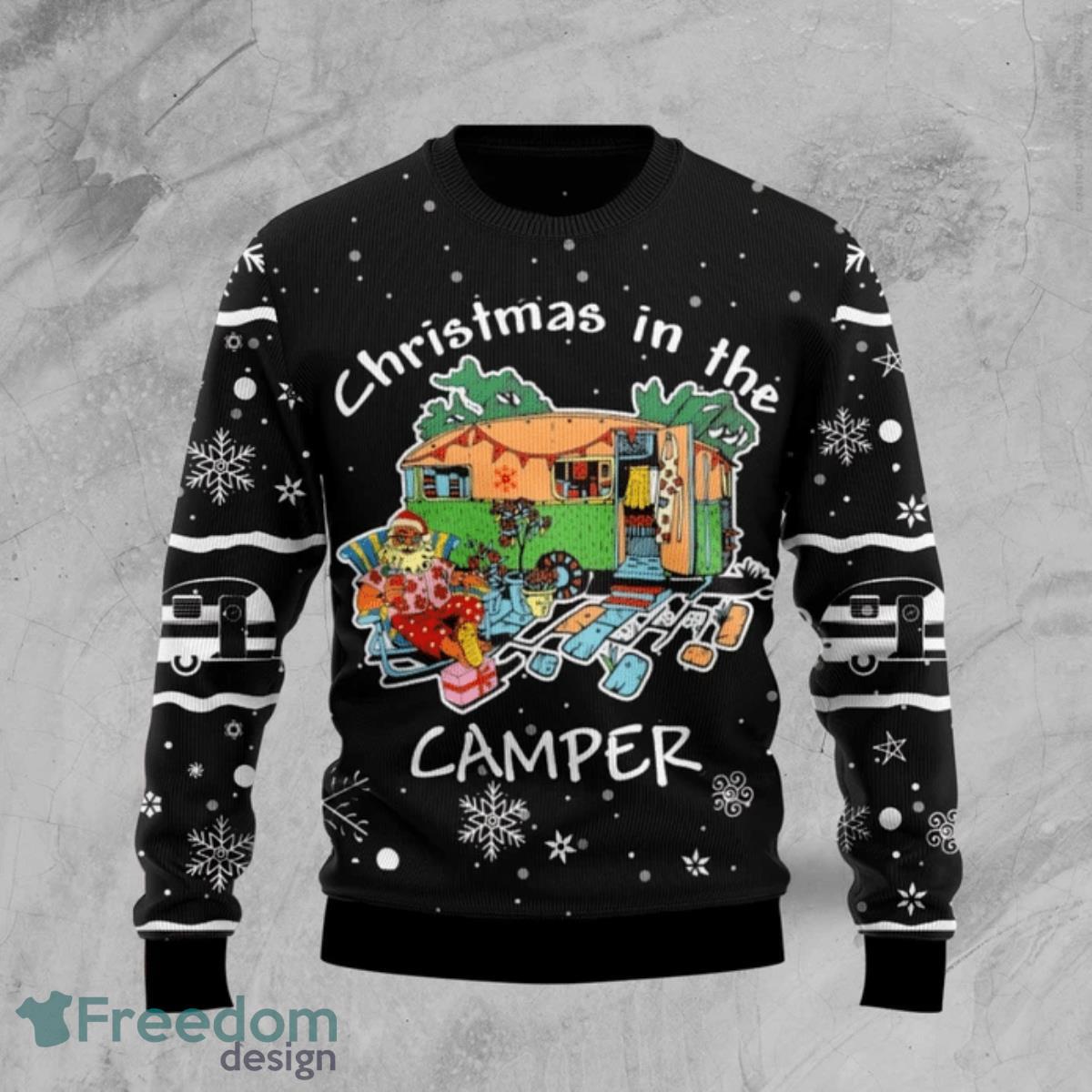 Christmas In The Camper 3D Sweater Ugly Christmas Sweater For Men Women Product Photo 1