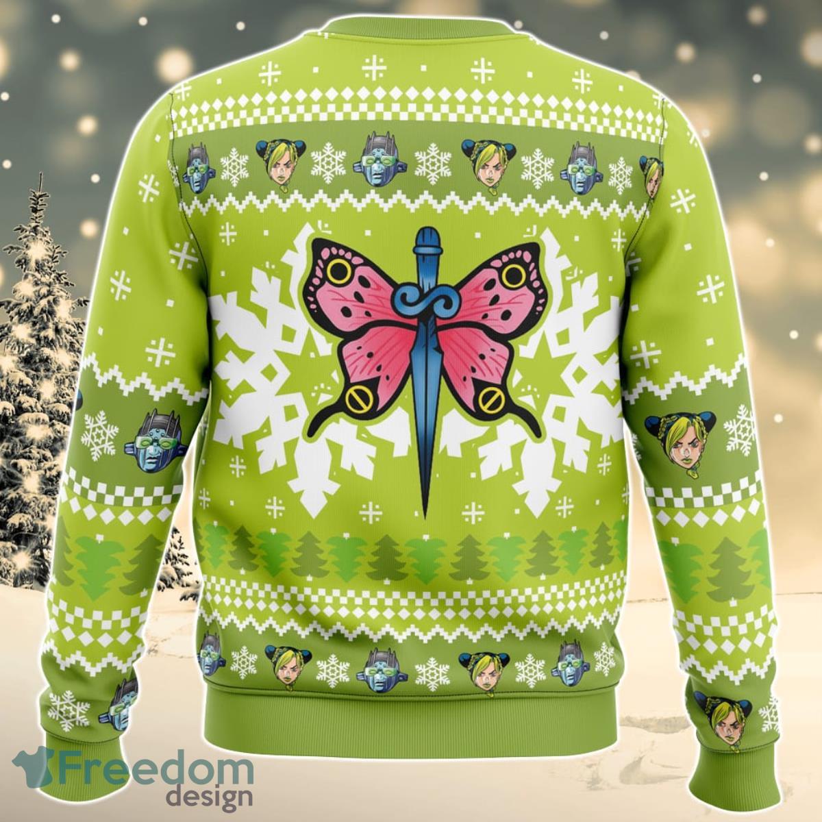 Christmas Jolyne Kujo Jojo’s Bizarre Adventure Christmas Sweater For Men And Women Product Photo 2