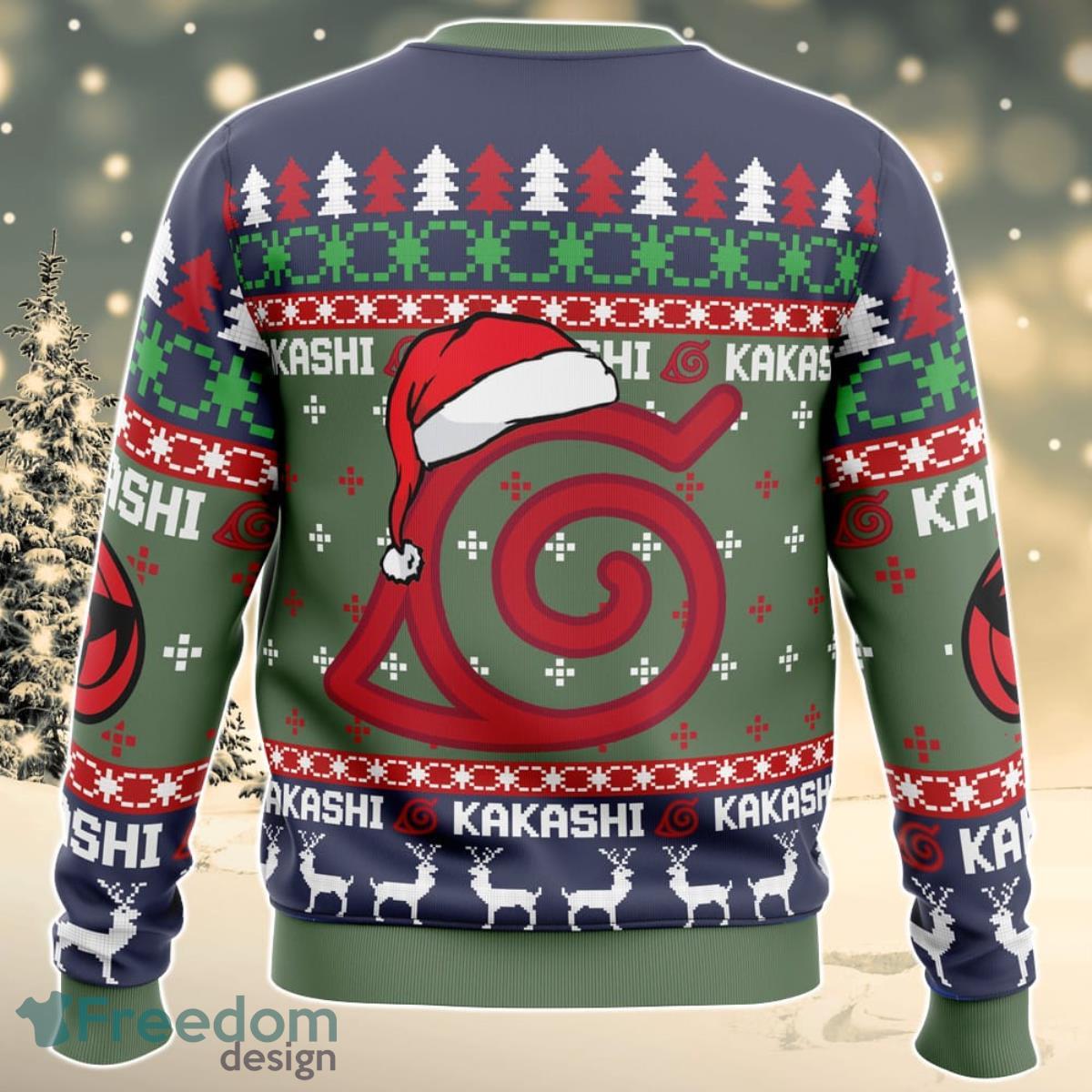 Christmas Kakashi Hatake Naruto Christmas Sweater For Men And Women Product Photo 2