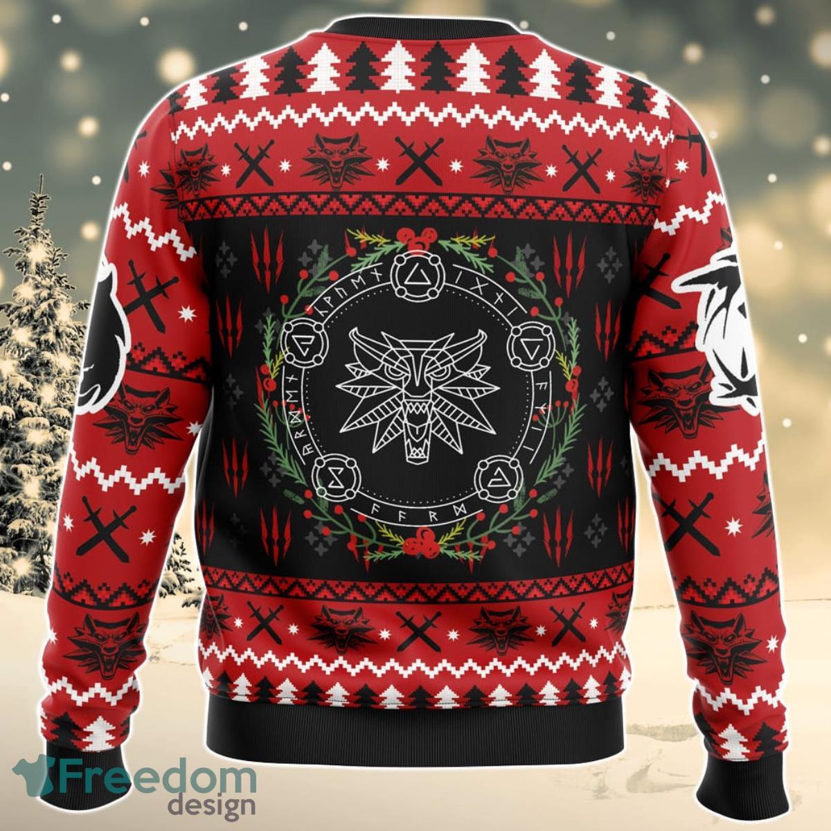 Christmas Monster The Witcher Ugly Christmas Sweater For Men And Women Product Photo 2