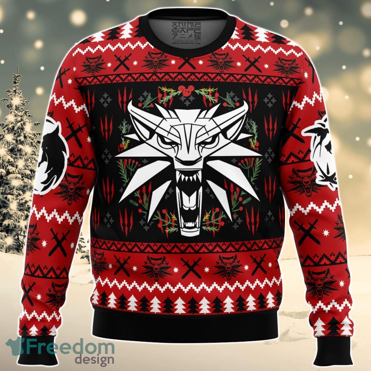 Christmas Monster The Witcher Ugly Christmas Sweater For Men And Women Product Photo 1