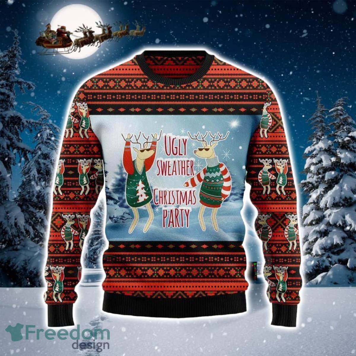 Christmas Party 3D Sweater Ugly Christmas Sweater For Men Women Product Photo 1