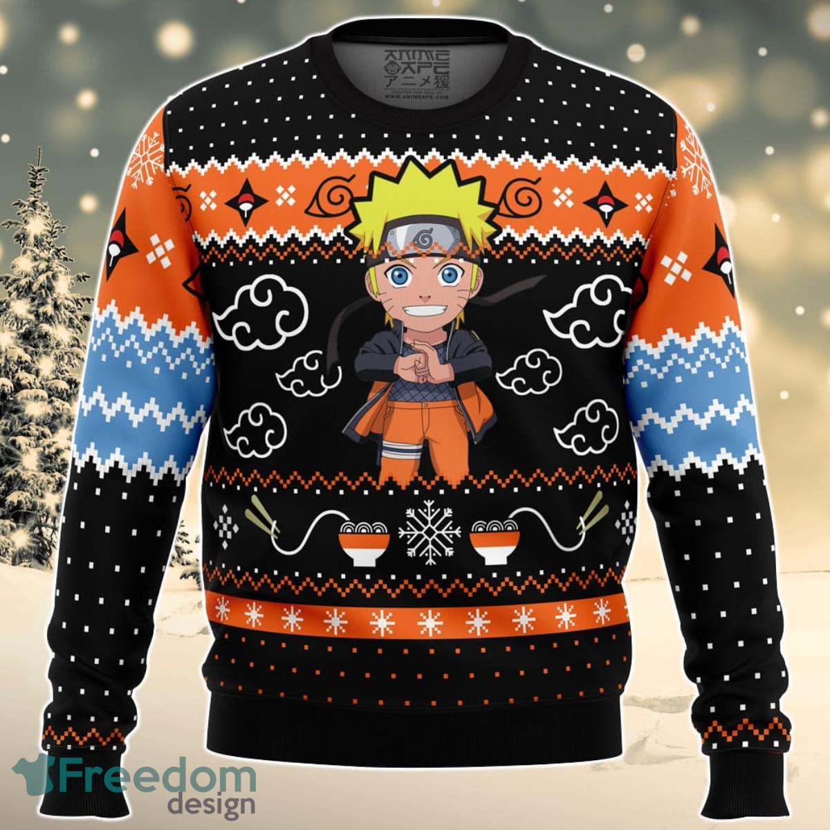 Christmas Ramen Uzumaki Naruto Christmas Sweater For Men And Women Product Photo 1