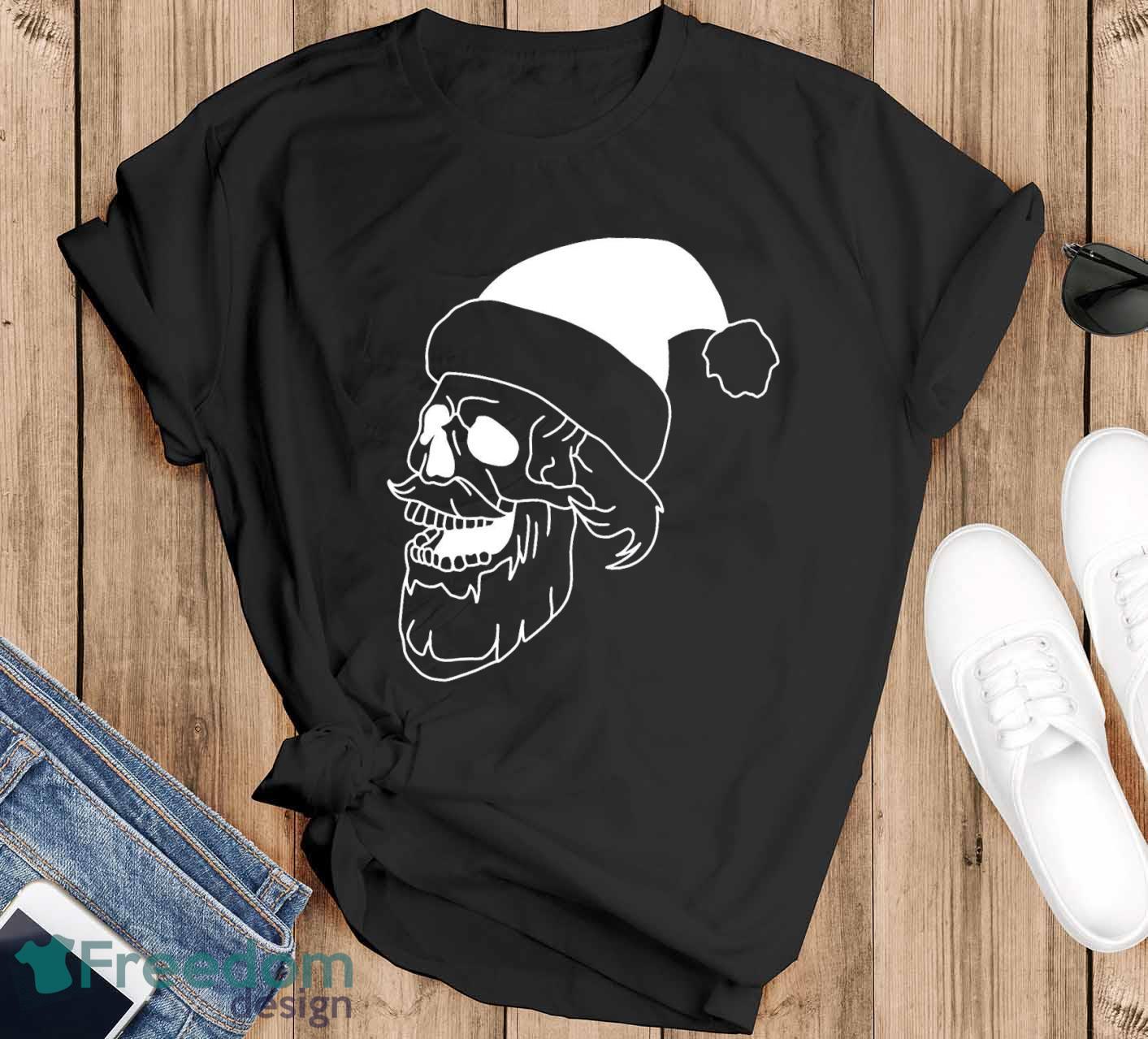 Bears Skull Santa Hat Ugly Christmas Sweater For Fans - Freedomdesign