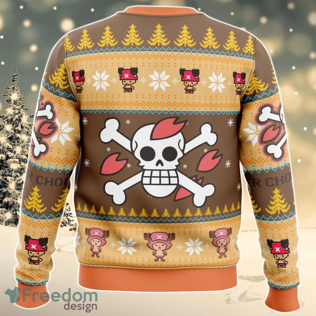 Christmas Tony Chopper One Piece Ugly Christmas Sweater For Men And Women Product Photo 2