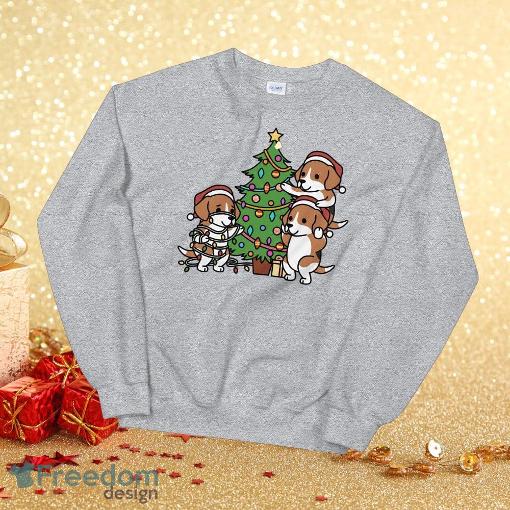Christmas Tree Beagle Sweatshirt Funny Beagle Dog Gift For Men And Women -  Freedomdesign