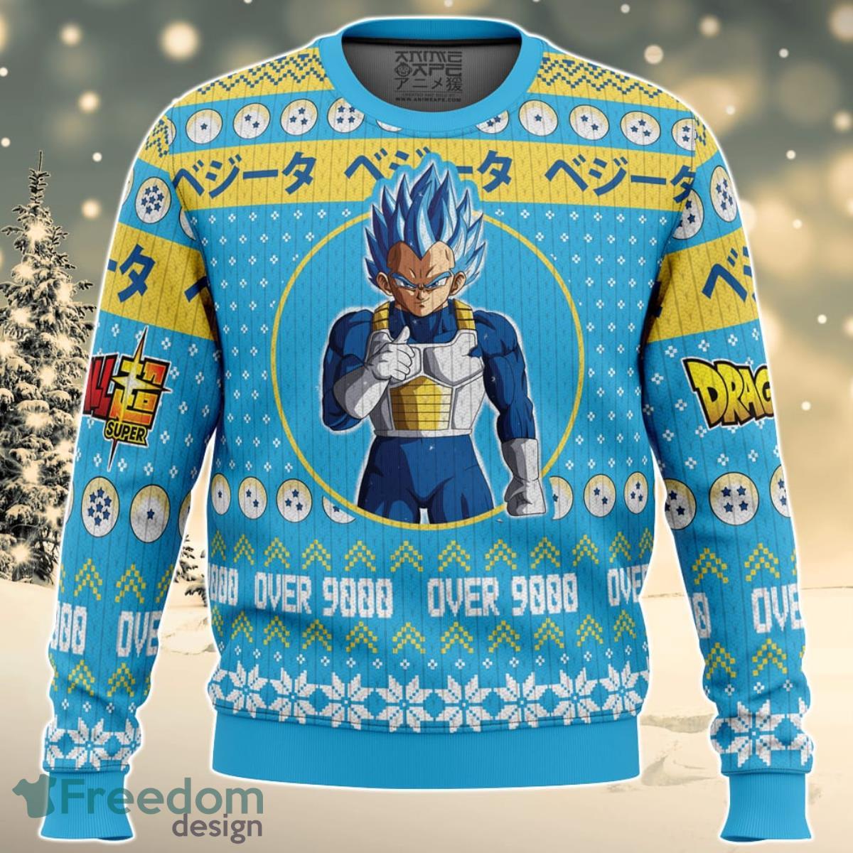 Christmas Vegeta Dragon Ball Z Ugly Christmas Sweater For Men And Women Product Photo 1