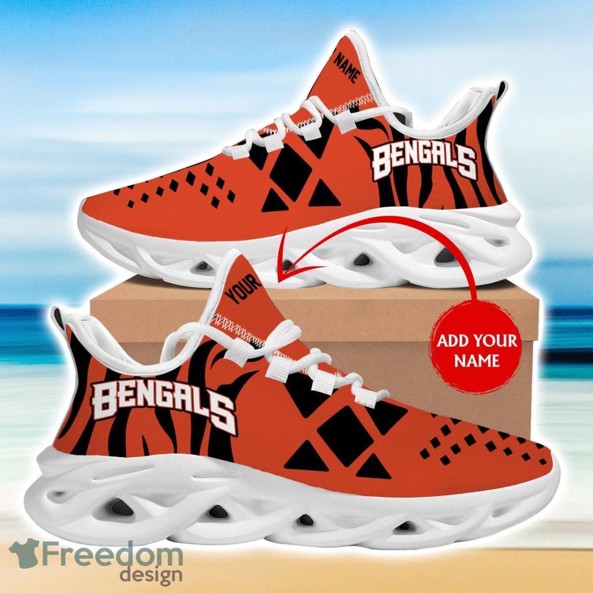 Cincinnati Bengals Mickey Custom Name Max Soul Sneakers Running Sports  Shoes For Men Women