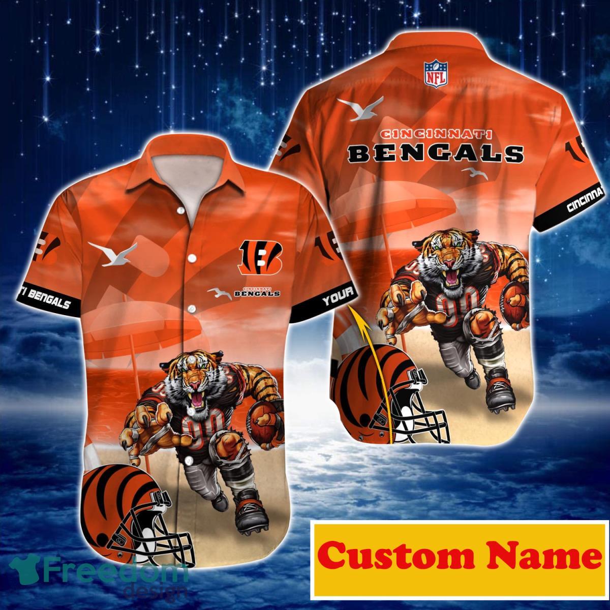 Cincinnati Bengals NFL Custom Name Hawaiian Shirt For Men And Women Best Gift For Real Fans Product Photo 1