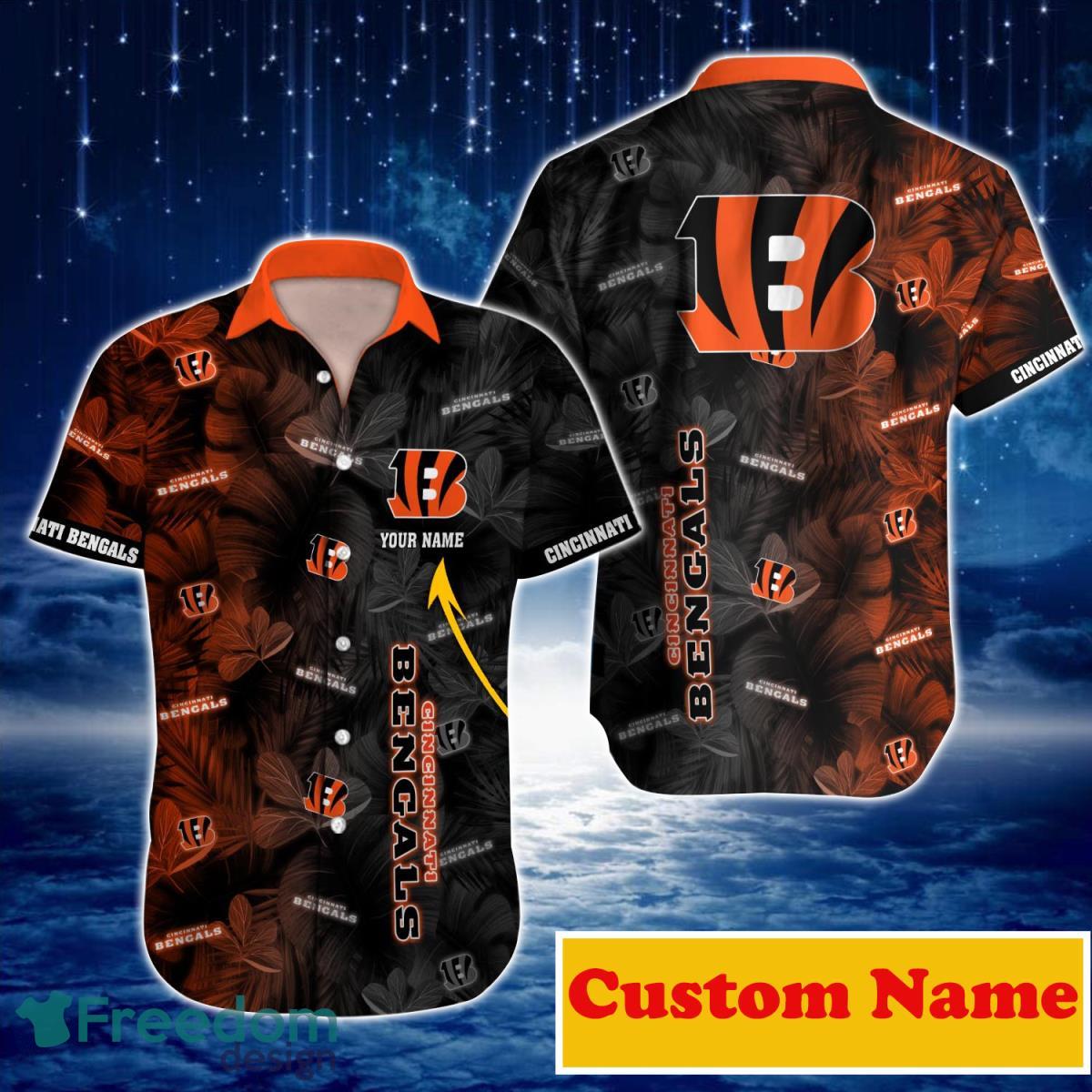 Cincinnati Bengals NFL Custom Name Hawaiian Shirt For Men And Women Gift  For Fans - Freedomdesign