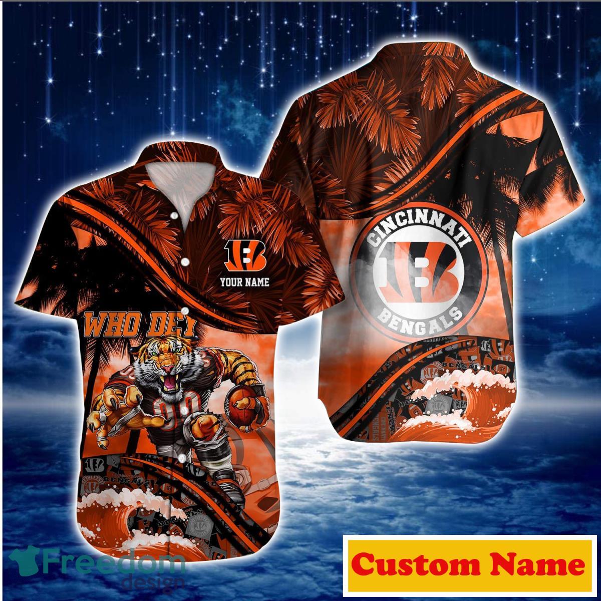 Cincinnati Bengals NFL Custom Name Hawaiian Shirt For Men And Women Special  Gift For True Fans - Freedomdesign