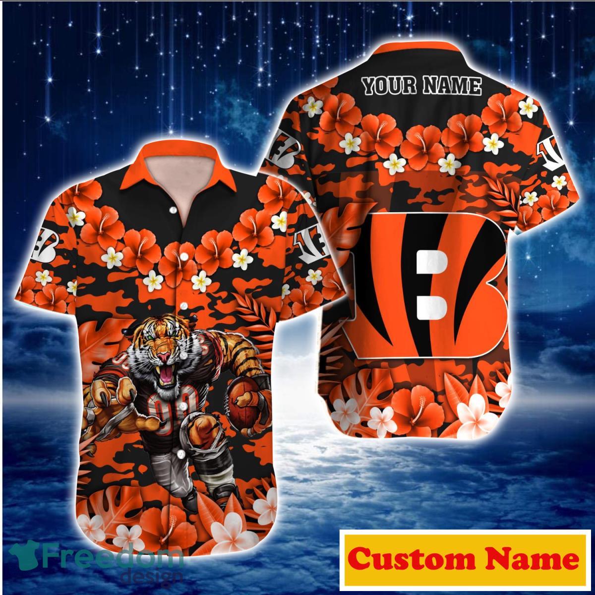 Cincinnati Bengals NFL Custom Name Hawaiian Shirt For Men Women Great Gift  For Real Fans - Freedomdesign