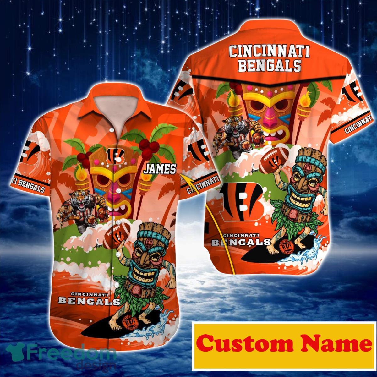 Cincinnati Bengals NFL Custom Name Hawaiian Shirt For Men And Women Style  Gift For Real Fans - Freedomdesign