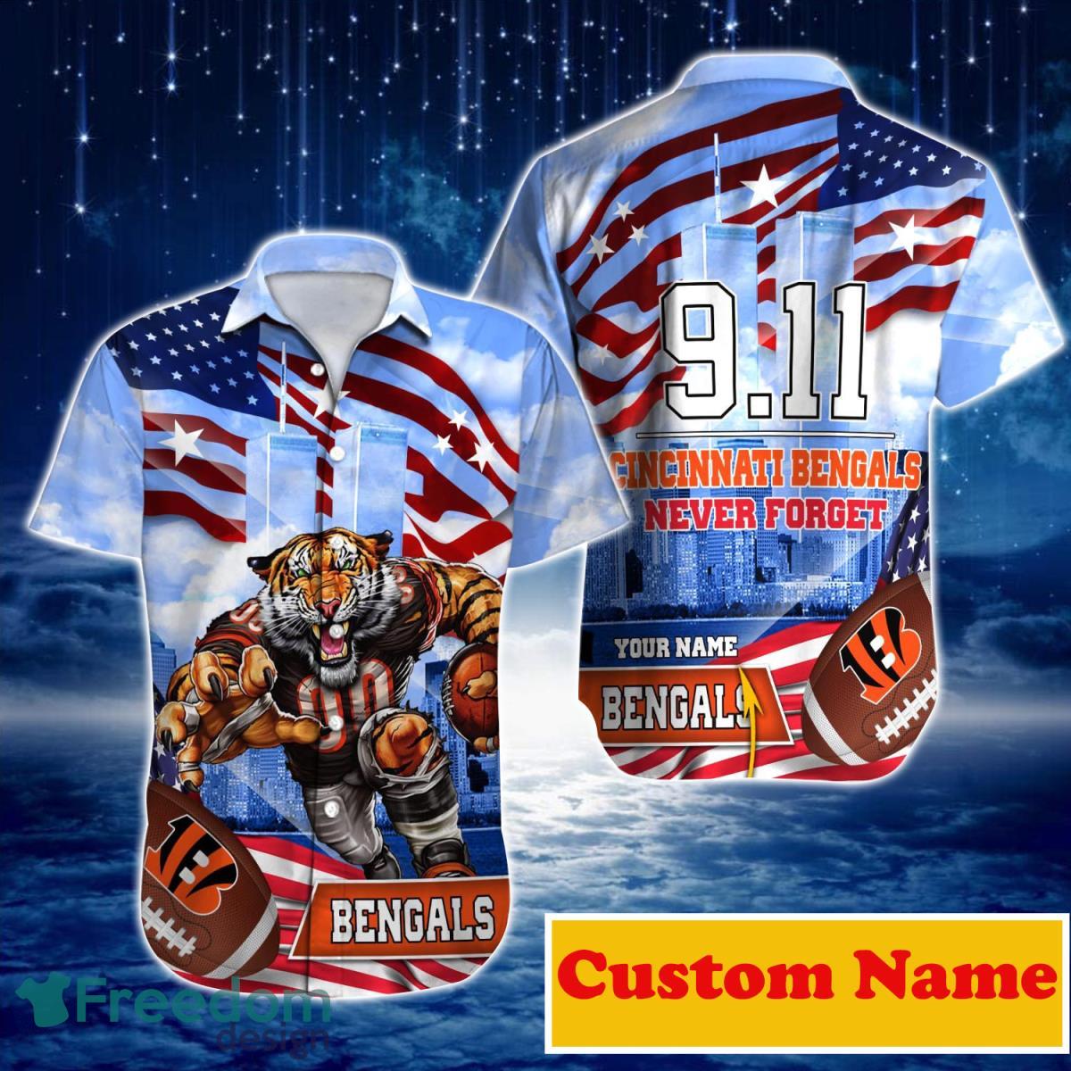 Cincinnati Bengals NFL Custom Name Hawaiian Shirt For Men Women Style Gift  For Real Fans - Freedomdesign