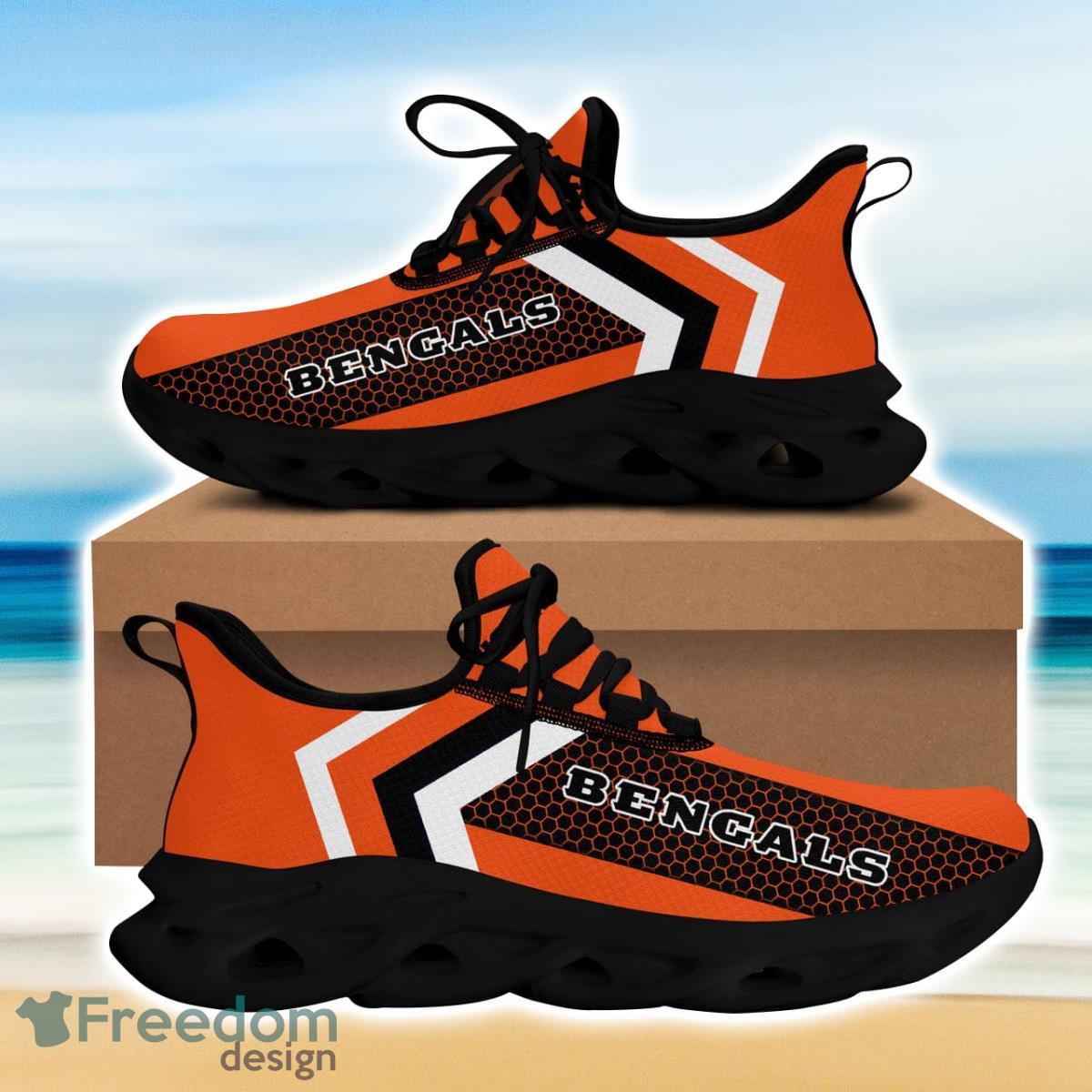 Cincinnati Bengals Mickey Custom Name Max Soul Sneakers Running Sports  Shoes For Men Women