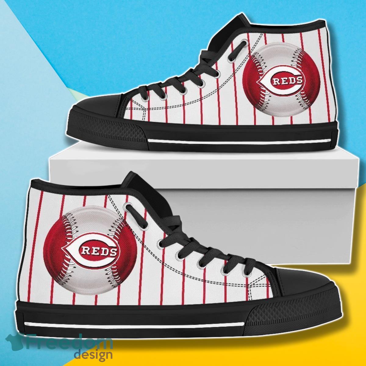 Cincinnati Reds MLB Baseball Canvas High Top Shoes Best Gift For Men Women Fans Product Photo 1