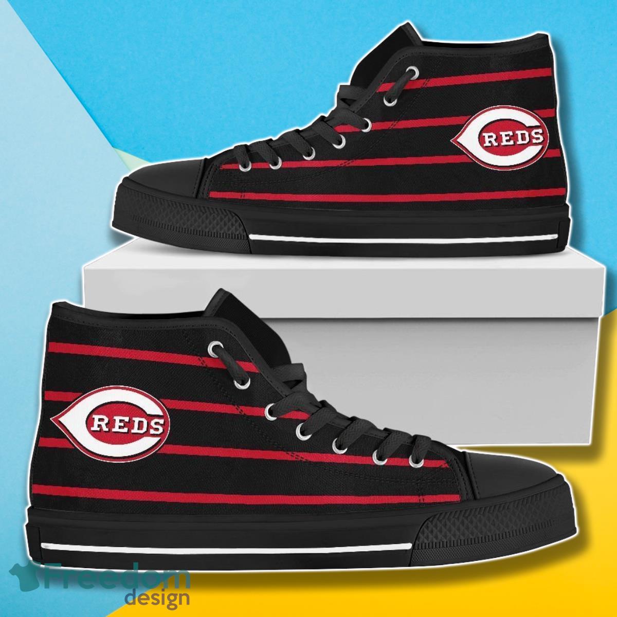 Cincinnati Reds MLB Baseball Canvas High Top Shoes For Men Women Fans Product Photo 1