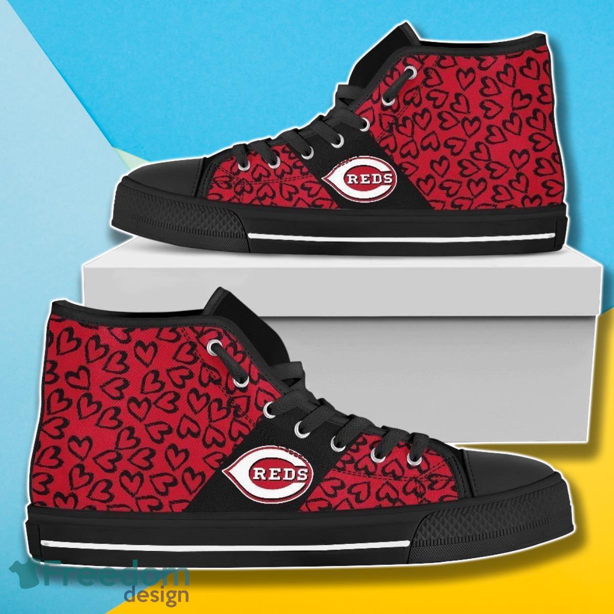 Cincinnati Reds MLB Baseball Canvas High Top Shoes Gift For Fans Product Photo 1
