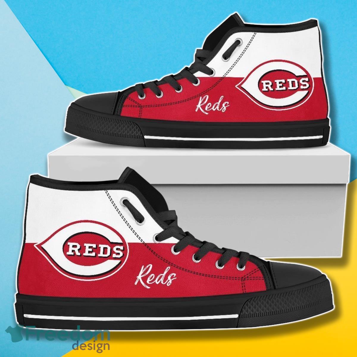 Cincinnati Reds MLB Baseball Canvas High Top Shoes Style Gift For Men Women Fans Product Photo 1