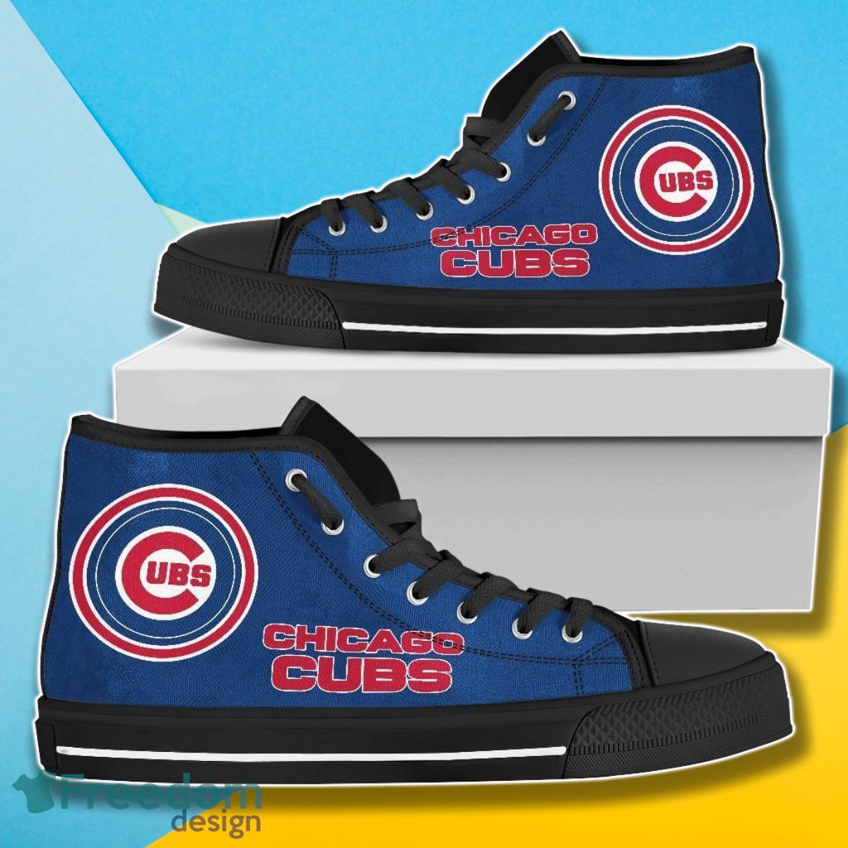 Circle Logo Chicago Cubs MLB High Top Shoes For Men Women Fans Product Photo 1