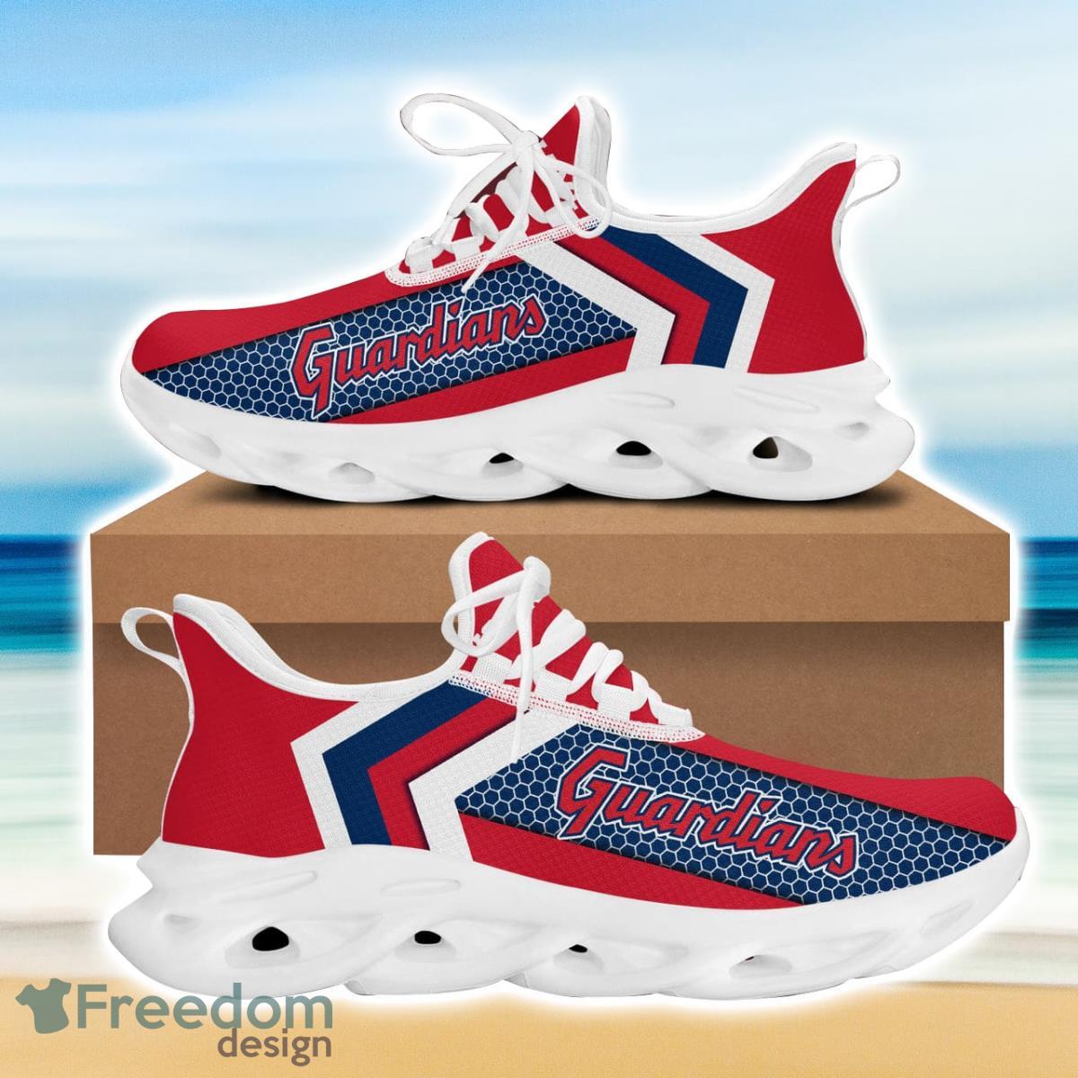 Cleveland Baseball Guardians Max Soul Sneakers Running Sport Shoes For Men Women Custom Name Product Photo 2