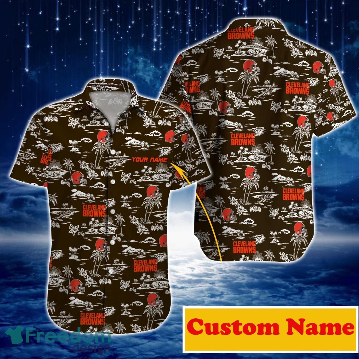 Cleveland Browns NFL Custom Name Hawaiian Shirt For Men And Women Gift For Real Fans Product Photo 1