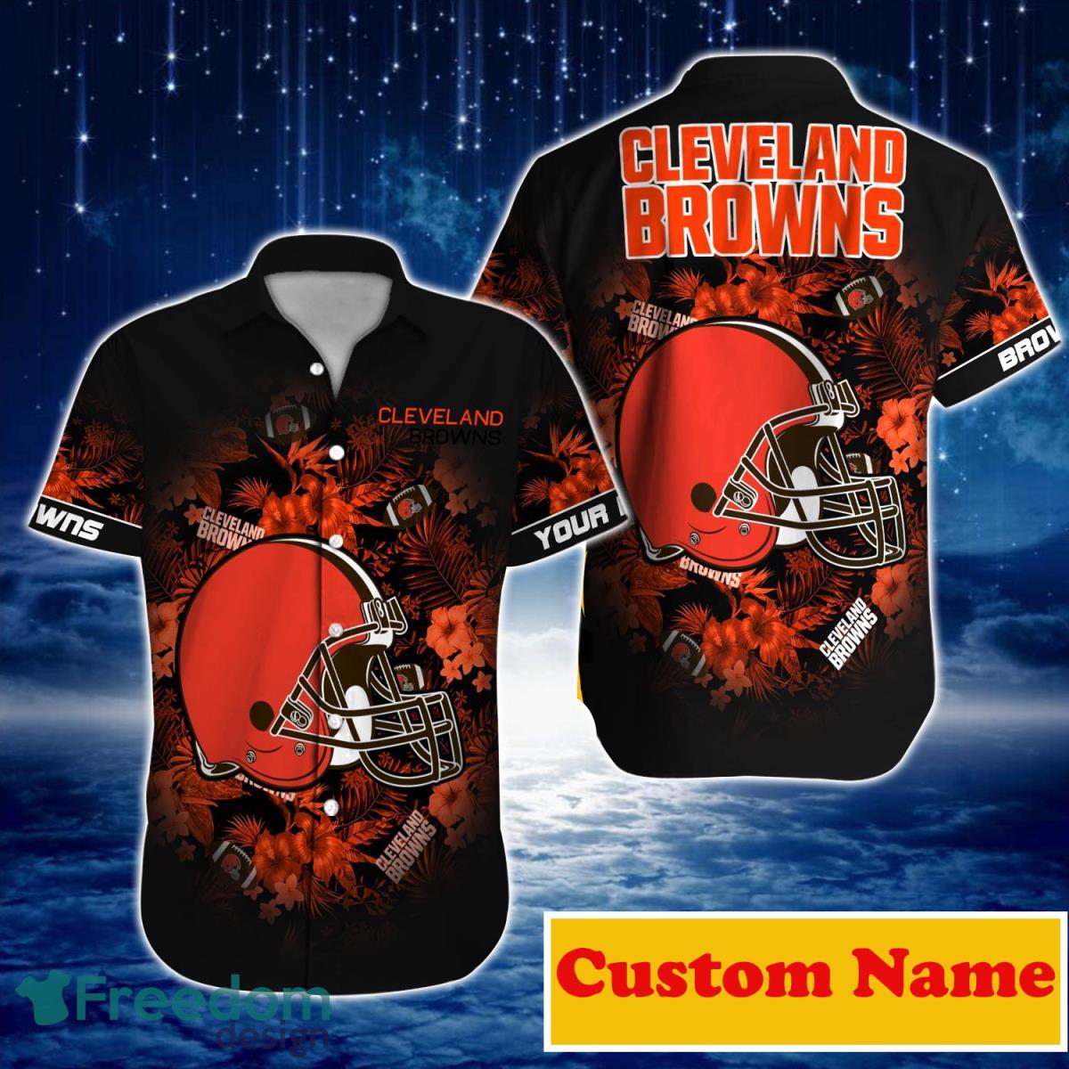 Cleveland Browns NFL Custom Name Hawaiian Shirt For Men And Women Great Gift For Real Fans Product Photo 1